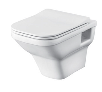 Унитаз подвесной SANTEK Лайн rimless, крышка дюропласт,без обод.